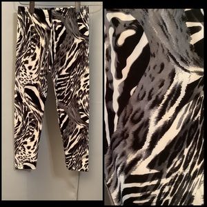 Leggings Kid’s Age 3-5 Elastic Waistband Snowy Leopard